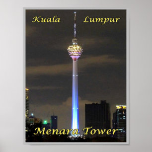 Kuala Lumpur Menara Tower - Malaysia - Poster