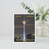 Kuala Lumpur Menara Tower - Malaysia - Postkarte (Stehend Vorderseite)