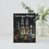 Kuala Lumpur Nachthimmel Postkarte (Stehend Vorderseite)