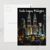 Kuala Lumpur Nachthimmel Postkarte (Vorne/Hinten)