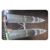 Kuala Lumpur Nachttürme Magnet (Horizontal)