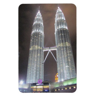 Kuala Lumpur Nachttürme Magnet