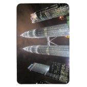 Kuala Lumpur Nachttürme Magnet (Vertikal)