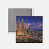 Kuala Lumpur, Petronas Twin Towers Magnet (Vorderseite/Rückseite)