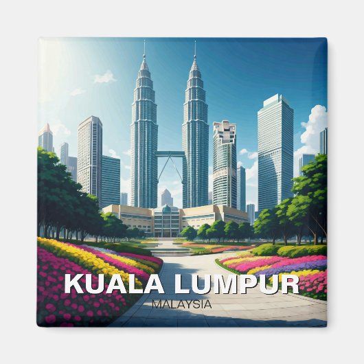 Kuala Lumpur Petronas Twin Towers Magnet (Vorne)