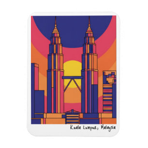 Kuala Lumpur Petronas-Zwillingstürme Magnet