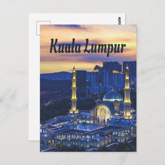 Kuala Lumpur Postkarte (Vorne/Hinten)