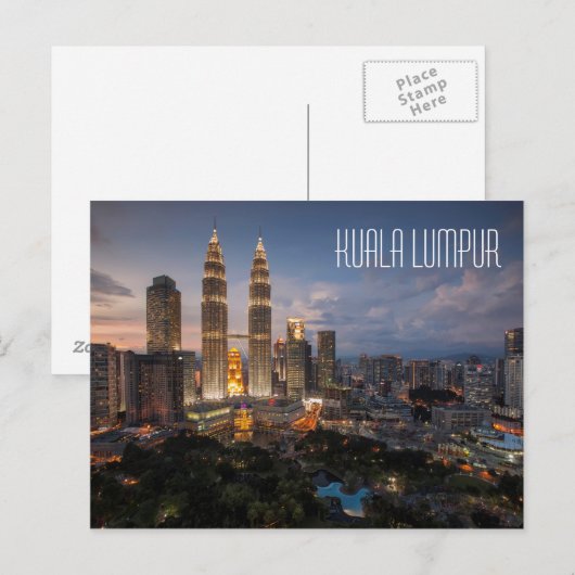 Kuala Lumpur Postkarte (Vorne/Hinten)