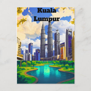 Kuala Lumpur Postkarte, Personalisierte Postkarte 
