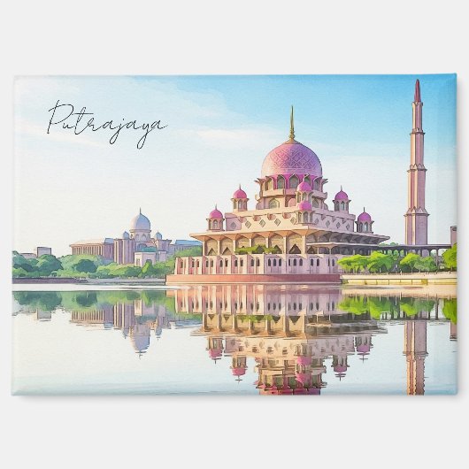 Kuala Lumpur Putra Moschee Putrajaya Malaysia Magnet (Vorderseite)