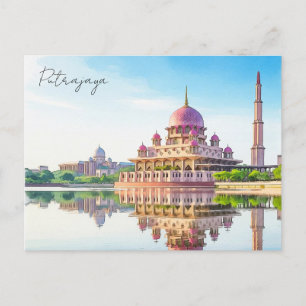 Kuala Lumpur Putra Moschee Putrajaya Malaysia Postkarte