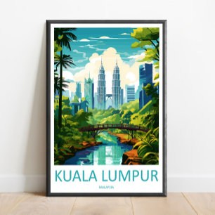 Kuala Lumpur Reise Druck Wanddekoration Kuala Lump Poster