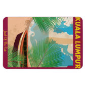 Kuala Lumpur Reiseplakat Magnet (Horizontal)
