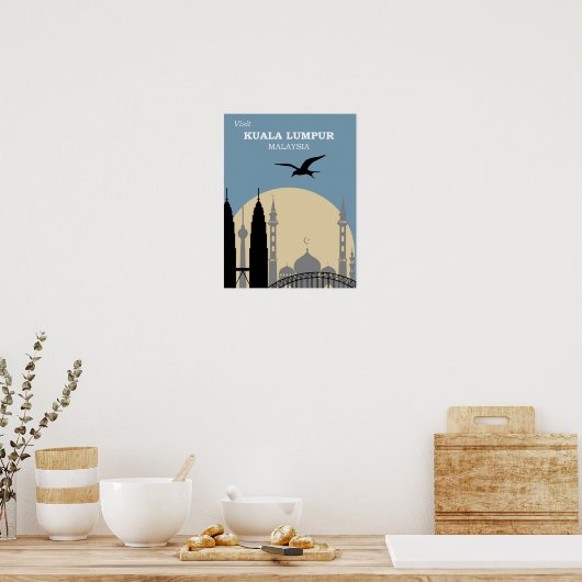 Kuala Lumpur Reiseplakat Poster (Küche)