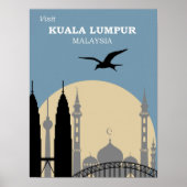 Kuala Lumpur Reiseplakat Poster (Vorne)
