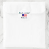 Kuala Lumpur Runder Aufkleber (Tasche)