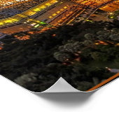 Kuala Lumpur Skyline in der Nacht Poster (Ecke)