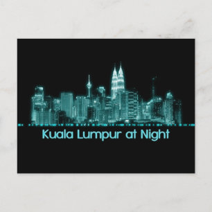 Kuala Lumpur Skyline Postkarte