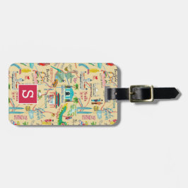 Kuala Lumpur Stadtplan Gepäckanhänger