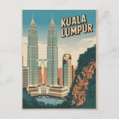 Kuala Lumpur Vintag Postkarte (Vorderseite)