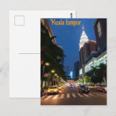 Kuala Lumpur Vintage Reise Postkarte (Vorne/Hinten)
