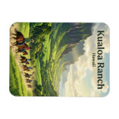 Kualoa Ranch Hawaii Magnet (Horizontal)