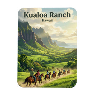 Kualoa Ranch Hawaii Magnet