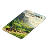 Kualoa Ranch Hawaii Magnet (Linke Seite)