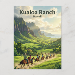 Kualoa Ranch Hawaii Postkarte
