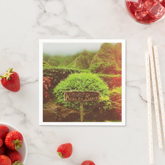 Kualoa Ranch Serviette (Beispiel)