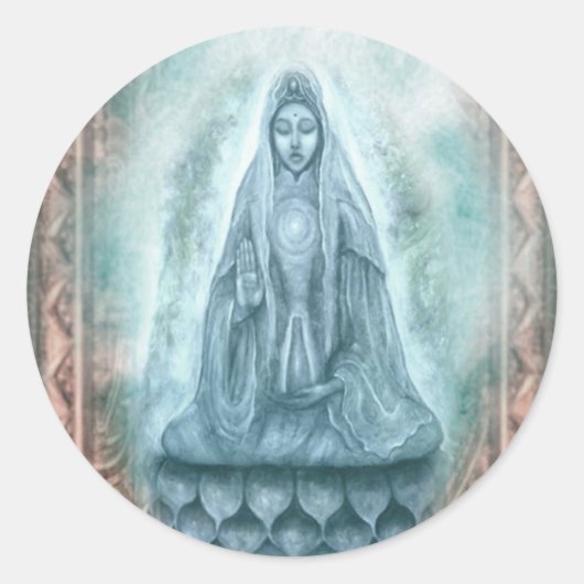 Kuan Yin Aufkleber (Vorderseite)