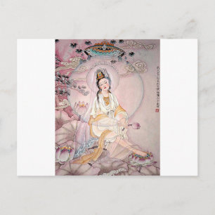 Kuan Yin; buddhistische Göttin des Mitgefühls Postkarte