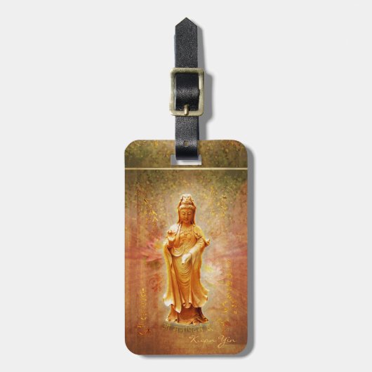Kuan Yin Gepäckanhänger (Vorderseite vertikal)