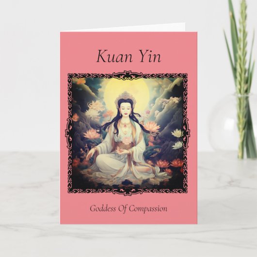 Kuan Yin Grußkarte Danke Karte (Vorderseite)