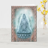 Kuan Yin Grußkarte Karte (Gelbe Blume)