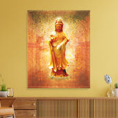 Kuan Yin Leinwanddruck (Insitu (Wohnzimmer))