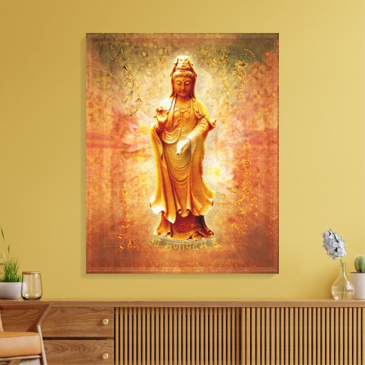 Kuan Yin Leinwanddruck (Insitu (Wohnzimmer))