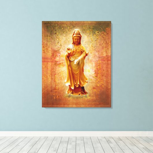 Kuan Yin Leinwanddruck (Insitu (Holzboden))