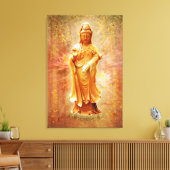 Kuan Yin Leinwanddruck (Insitu (Wohnzimmer))