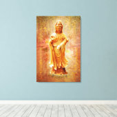 Kuan Yin Leinwanddruck (Insitu (Holzboden))