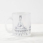 Kuan Yin mattierte GlasTasse Mattglastasse (Links)