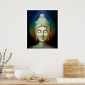 Kuan Yin Rainbow Aura Spirituelle Goddess Art Post Poster (Küche)