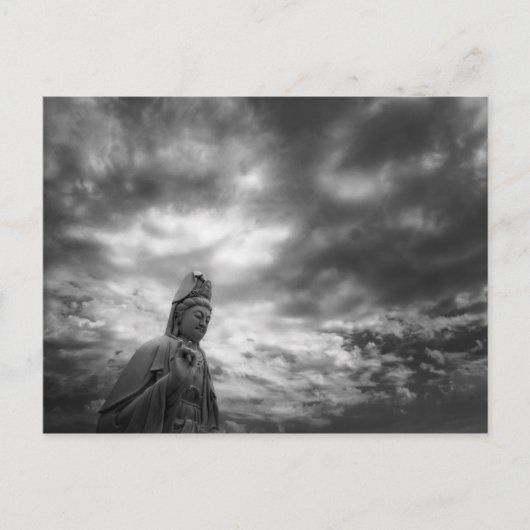 Kuan Yin Statue Fine Art Foto Postkarte (Vorderseite)