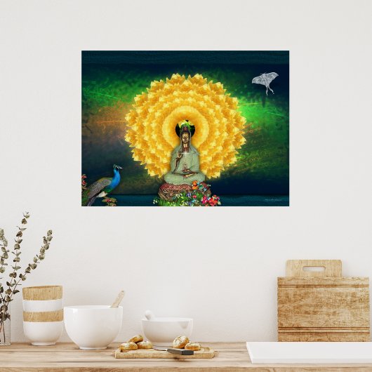 Kuan Yin Wall Tapestry Poster (Küche)