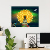 Kuan Yin Wall Tapestry Poster (Heimbüro)