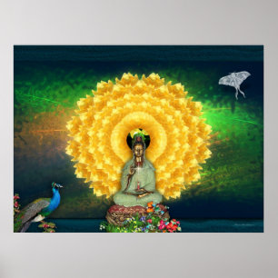 Kuan Yin Wall Tapestry Poster