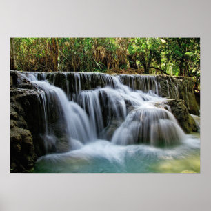 Kuang Si Falls, Laos Poster