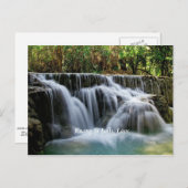 Kuang Si Falls, Laos Postkarte (Vorne/Hinten)