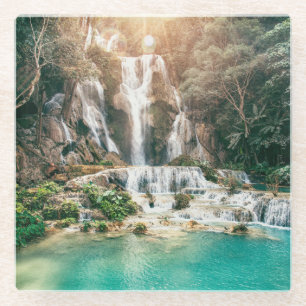 Kuang Si Falls Luang Prabang Glasuntersetzer