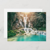 Kuang Si Falls| Luang Prabang Postkarte (Vorne/Hinten)